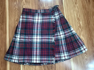 Falda de lana vintage Laird-Portch of Scotland tartán plisada a cuadros pequeña 26x18 Foto 1 de 4