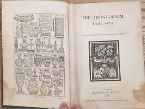 1878 THE DINING ROOM BY LOFTIE ILLUSTRATED 3 PLATES INTERIOR DESIGN DECORATING @ - Picture 1 of 17