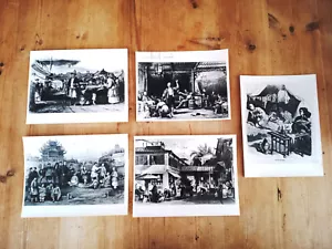 Chinese culture/History *BRITISH MUSEUM photos x5! *Opium Smokers etc. *RARE - Picture 1 of 8