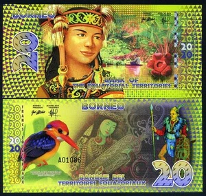 Equatorial Territories, Borneo (Indonesia), 20 E Francs, POLYMER, 2014, F - Picture 1 of 1