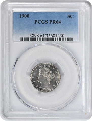 1900 Liberty Nickel PR64 PGCS Cover