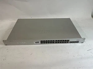 CISCO MERAKI MS220-24P 24 Port PoE 4 Port SFP Switch - UNCLAIMED - Afbeelding 1 van 5