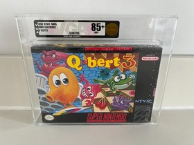Q*Bert 3 (SNES, Super NES) VGA 85+ New Sealed Graded PSA WATA CGC 1st Print!