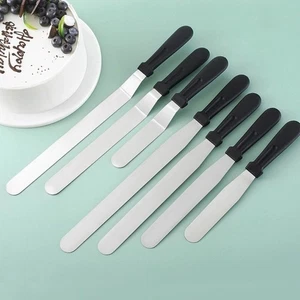 6/8/10/12in Icing Frosting Scraper Stainless Steel Pastry Tool Baking - Picture 1 of 20