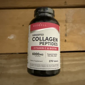 NeoCell Super Collagen + Vitamin C & Biotin Tablets 180 ct Exp 3/2028 - Picture 1 of 5