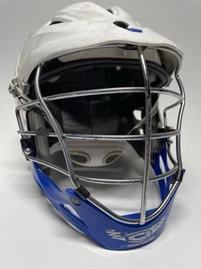 Lacrosse Jugend Cascade Pro7 blau weiß Helm mit Kinnriemen Einheitsgröße Pro Fit 7 - Bild 1 von 16