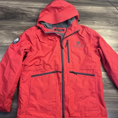Abercrombie & Kent Hooded Winter Jacket XL Red Fill Zip Hooded - Image 1 of 4