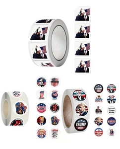 President Donald J Trump MAGA USA REPUBLICAN 1” Stickers Lot x3 Rolls (1500 PCS) - Picture 1 of 14