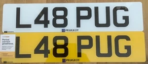 L48 PUG Private Personal Cherished Peugeot Number Plate - Picture 1 of 1