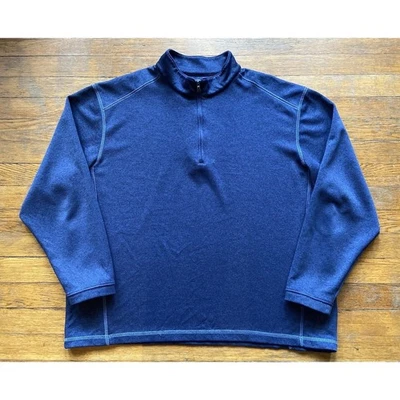 Pullover PEBBLE BEACH Performance Azul 1/4 Cremallera Manga Larga Talla XL Foto 1 de 4