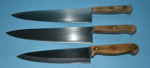 Vintage 2 Piece Chicago Cutlery Knives w/ Wood Handles + one other - Picture 1 of 8