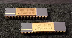 MT5C2568-45 MT SRAM32KX8 NEW ORIGINAL 2 PCS gold top - Picture 1 of 1