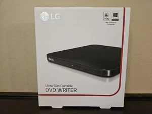 NEW LG SP80NB80 Ultra Slim Portable External Drive DVD Writer, Playback Mac/PC - Picture 1 of 4