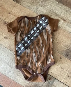 Star Wars Chewbaca baby one piece / body suit 6-9 months / Lucasfilm LTD - Picture 1 of 10