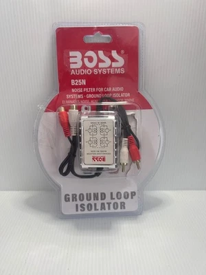BOSS Audio Systems B25N Noise Filter for Car Sound Systems, Ground Loop Isolator - Image 1 of 3