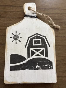 Rustic Wooden Farm Setting Small Cutting Board - Picture 1 of 3