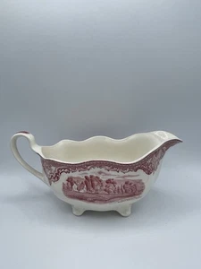 Rare Johnson Bros”Old Britain Castles” Gravy Boat, Crown Mark & Back Stamped - Picture 1 of 11