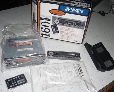 NEW Jensen CD450K Detachable Face AM/FM/CD Receiver with Remote Control 160 Walt - Image 1 of 4