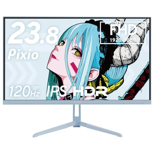 Pixio PX246 Wave Gaming Monitor 23.8 inch FHD 120Hz IPS Pastel Blue PX246WAVEB - Image 1 of 4