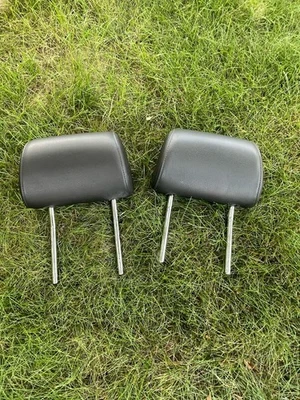 07-15 AUDI Q7 RH RIGHT LH LEFT FRONT HEADREST BLACK LEATHER SET PAIR OEM - Image 1 of 4