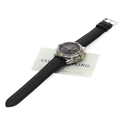 BREITLING CHRONOMAT B13048 40mm SS/YG Grey/Blue Dial Automatic Chronograph #C861 - image 1 of 4