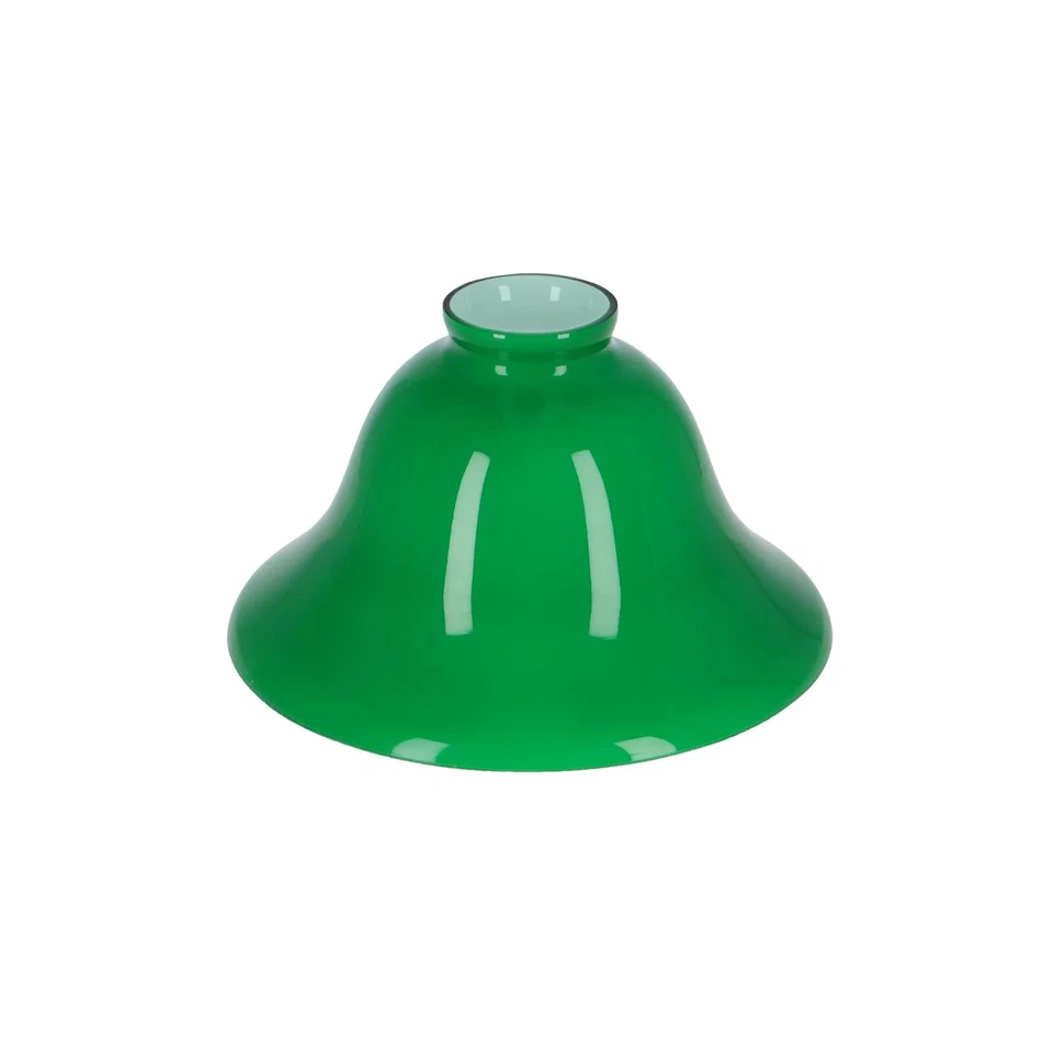 Vetro di ricambio per lampada da tavolo ministeriale forma di cono verde 19 cm - Immagine 1 di 2