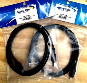 2 PACK: 6FT FIREWIRE 400 CABLE 6 PIN TO 4 PIN IEEE 1394 iLINK PC MAC 6' - Picture 1 of 2