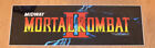 Mortal Kombat II 2 Marquee For Arcade Game Large 34 X 11