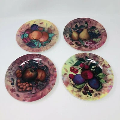 I Godinger & Co. Juego de 4 platos de ensalada decorativos Bodegón Frutas 7 1/2" Foto 1 de 4