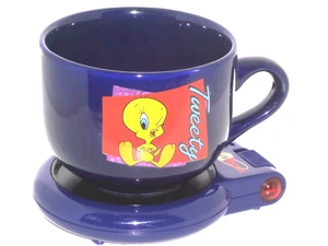 Looney Tunes Tweety Vogel Tasse Becher mit Wärmer Hot Spot Set Hält Getränke warm - Bild 1 von 4