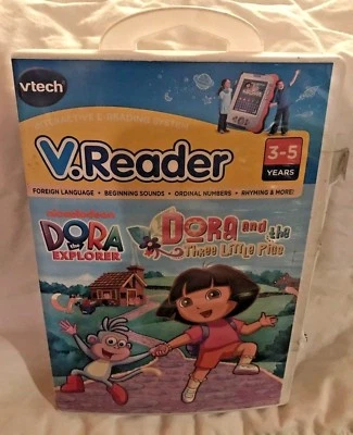 Vtech V.Reader Dora And The Three Little Pigs Ages 3-5 Years - Image 1 of 4