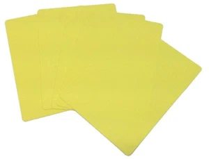 NEW 10 YELLOW POKER SIZE CUT CARDS FOR POKER Texas Hold'Em or Blackjack GAMES * - Picture 1 of 1