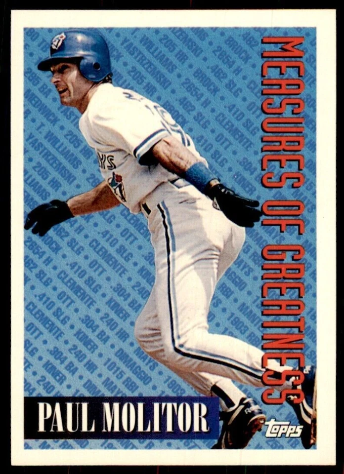 1994 Topps Paul Molitor B Baseball Card #609 - Image 1 of 2