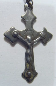 20er Jahre Antik Katholisches Kruzifix Kreuz Stern David Religiös Anhänger 53997 - Bild 1 von 6