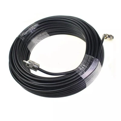 100ft RG8X Coax Coaxial UHF PL259 Connectors Amateur CB Radio Antenna Cable - Image 1 of 4