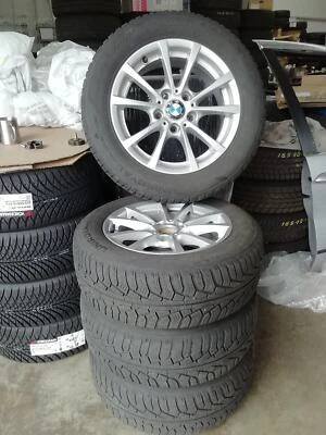 original BMW 3er, 4er Kompletträder, Alufelgen 5x120 + Winterreifen 205/60 R16 - Bild 1 von 4