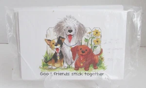 VINTAGE 90's Suzy's Zoo Dogs Friendship Greeting Cards Pack NOS - Picture 1 of 2