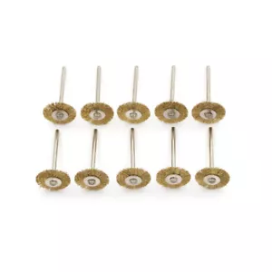 10PCS 22MM Brass Wire Wheel Brushes Polishing Tool For Die Grinder Power Rota*oa - Picture 1 of 6