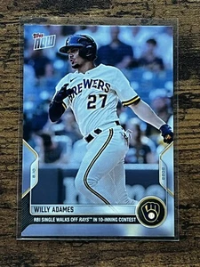 Willy Adames 2022 Topps Now Brewers #684 RBI Single Walk Off vs Rays PR-265 - Bild 1 von 2