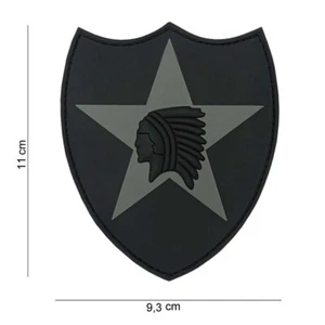 3-D PVC-Aufnäher  US-Army  2nd Infantry  Division ca  11 x 9,3   cm  - Picture 1 of 1