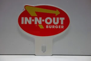 IN & OUT 4 3/16" H by 4" W AUTOMOBILE PLATE TOPPER - Picture 1 of 3