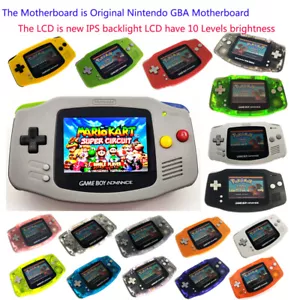 Colorida consola de juegos Game Boy Advance GBA con retroiluminación de 10 niveles con pantalla LCD V2 iPS - Imagen 1 de 160