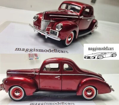 Ford De Luxe Coupé Bj 1940 Modellauto aus Sammlung Maßstab 1:18 Motor Max - Bild 1 von 4