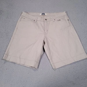 Levis Shorts Damen 10 Freizeit Taschen Jeans Denim mittlere Leibhöhe Schrittlänge 9" beige - Bild 1 von 10