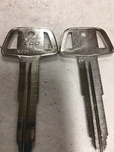 PAIR (2) ILCO X224 OR MIT3 KEY BLANKS FOR MITSUBISHI, DODGE, EAGLE & PLYMOUTH - Picture 1 of 1
