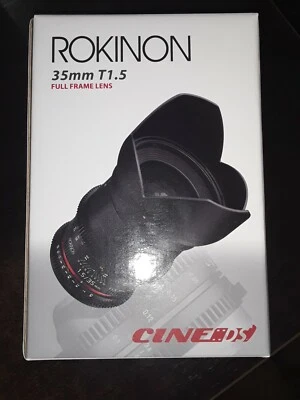 Rokinon 35mm T1.5 Cine DS Wide Angle Lens for Canon EF Mount - DS35M-C - Image 1 of 4