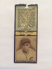 Vintage 1935-36 Diamond Match Co Matchbook Cover Tex Carleton Chicago Cubs 