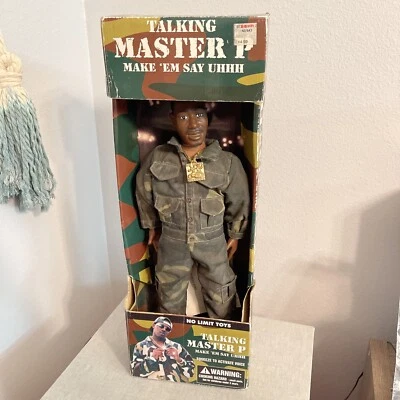 No Limit Toys Master P Figure Make 'Em Say Uhhh W Box. No Glasses/ No Hat *read* - Image 1 of 4