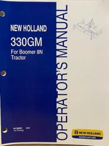 New Holland 330GM for Boomer 8N Tractor Finish Mower Operator's Manual - Picture 1 of 1