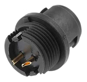 Binder SUBMINIATURE CONNECTOR 4A 2-Contacts Plug, Panel Mount 09-0973-00-02 - Picture 1 of 3